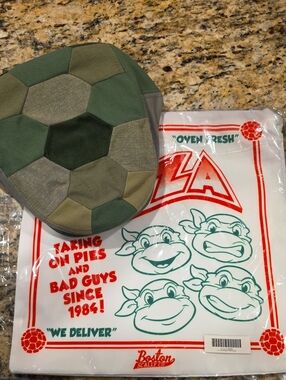 Teenage Mutant Ninja Turtles Boston Scally Cap With Shell Bag Cover  Size X/L